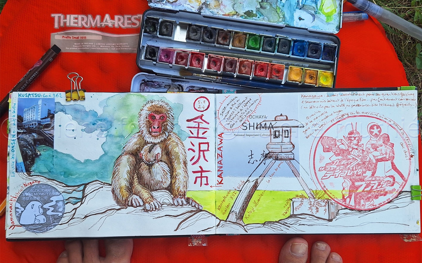 carnet de voyage Corée Japon